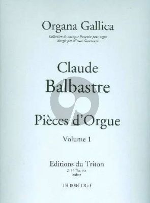 Balbastre Livre d'Orgue Vol.1 (Gorenstein) (du Triton)