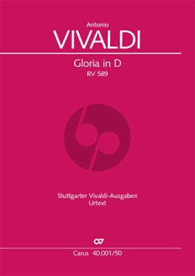 Vivaldi Gloria RV 589 D dur Soli [SSA]-SATB-Orchestra Score (Günter Graulich)