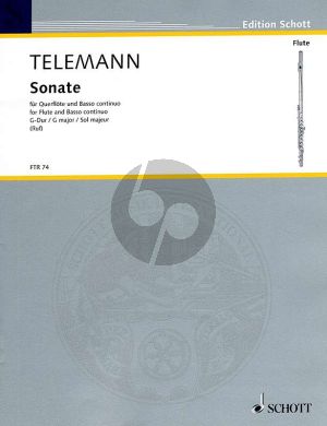 Telemann Sonate G-dur TWV 41:G9 Flote und Bc (aus Essercizzi Musici) (Herausgegeben von Hugo Ruf)