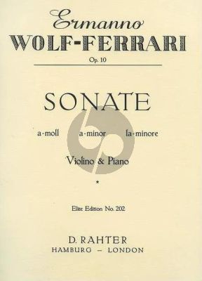 Wolf-Ferrari Sonata a-minor Op. 10 Violin and Piano