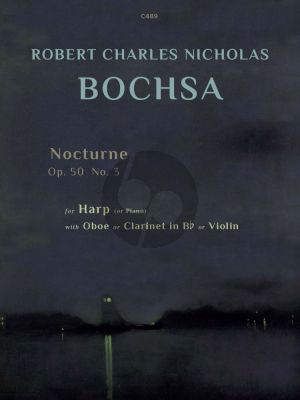 Bochsa Nocturne Op. 50 No. 3 Oboe [Clarinet/Violin] and Harp [Piano] (edited by Rachel Malloch)