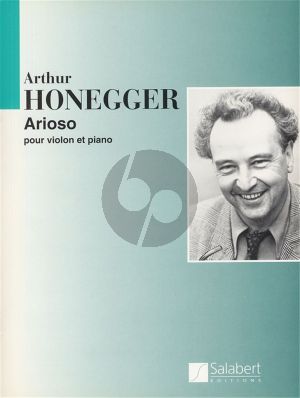 Honegger Arioso Violon et Piano