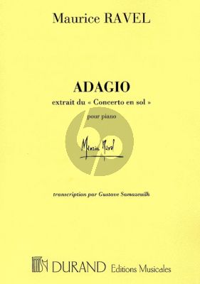 Ravel Adagio assai (from Concerto in G-major) piano solo