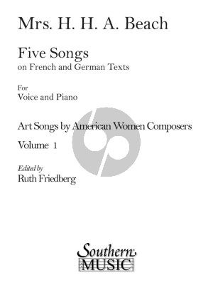 5 Songs on French and German Texts for Voice and Piano