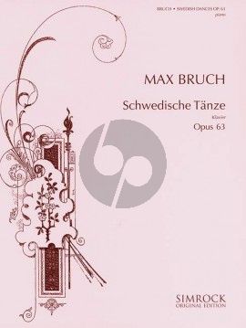Bruch Swedish Dances Op.63 Piano Solo