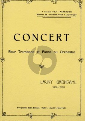 Grondahl Concerto (1924) Trombone-Piano
