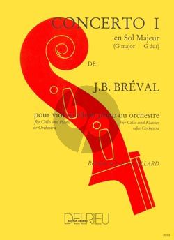 Breval Concerto No.1 G-major Violoncello-Piano (Feuillard)