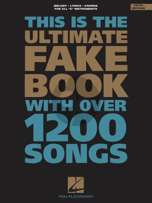 The Ultimate Fake Book – 5th Edition C Instruments