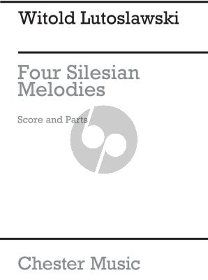 Lutoslawski 4 Silesian Melodies 4 Violins (Score/Parts) (Irena Dubiska)