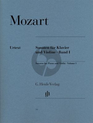 Mozart Sonaten Vol.1 fur Violine-Klavier (Herausgeber Wof-Dieter Seiffert) (Henle-Urtext)