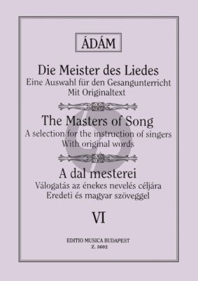 MASTERS OF SONG VOL.6 for Low Voice and Piano