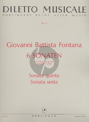 Fontana 6 Sonaten Vol.3 No.5-6 Violine-Bc (Friedrich Cerha)