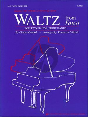 Goundo Waltz from Faust (2 Piano's 8 Hands Late Intermediate) (arr. Renaud De Vilback)
