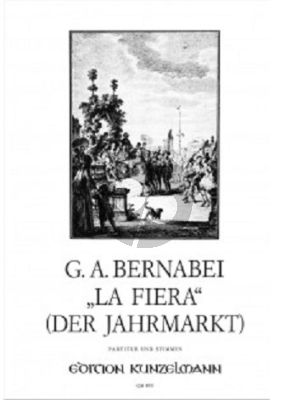 Bernabei La Fiera / der Jahrmarkt 2 Singstimmen (SA), Flote und Streicher und Bc (Partitur und Stimmen)