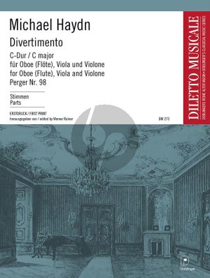 Divertimento C-major (P.98) (Oboe[Flute]-Viola- Violone)