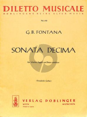 Sonate Decima Violin-Bassoon-Bc