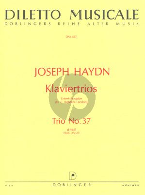 Haydn Klaviertrio No.37 d moll Hob.XV:23 fur Violine, Violoncello und Klavier (Ed. H.C. Robbins Landon)