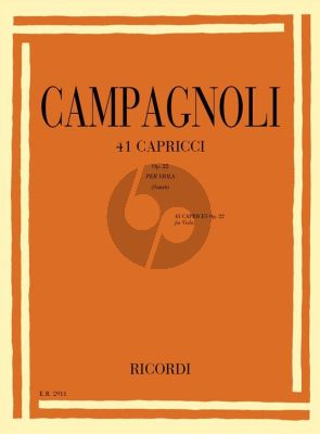 Campagnoli 41 Caprices Op.22 Viola (edited by Luca Sanzo)