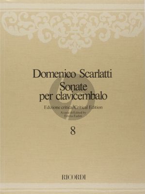 Scarlatti Sonate per Clavicembalo Vol.8 (Critical Edition by Fadini) L.398 -L.457