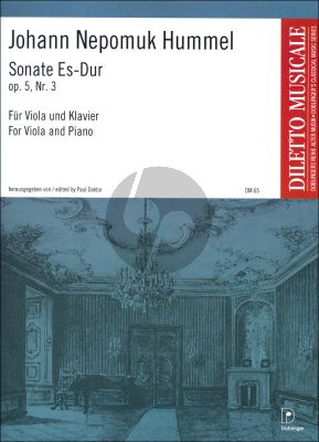 Hummel Sonate Es-dur Op. 5 No. 3 Viola und Klavier (Paul Doktor)