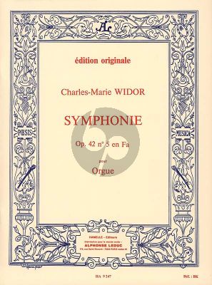 Widor Symphonie No. 5 Op. 42 Orgue