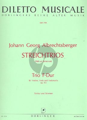 Trio F-major Op.9 No.3 Violin-Viola-Violoncello