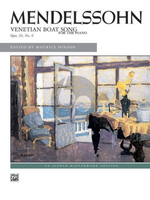 Mendelssohn Venetian Boat Song Op. 30 No. 6 Piano solo (Maurice Hinson)