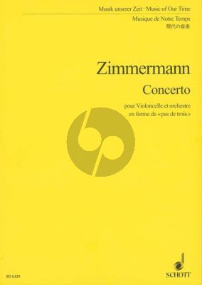 Zimmermann Konzert Violoncello und Orchester Studienpart (en forme de "Pas de trois")