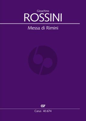 Rossini Messa di Rimini Soli-Chor-Orchester Partitur