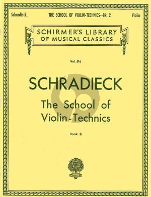 Schradieck School of Violin Technics Vol. 2