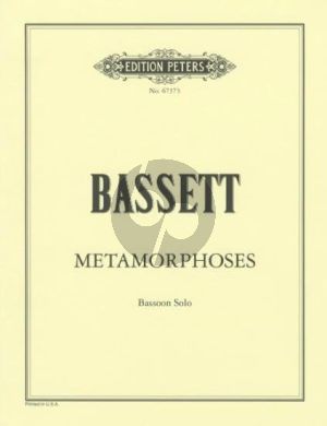 Bassett Metamorphoses for Bassoon solo