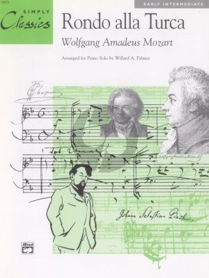Mozart Rondo alla Turca Simply Classic for Piano Solo (Arranged by Willard A. Palmer) (Early Intermediate)