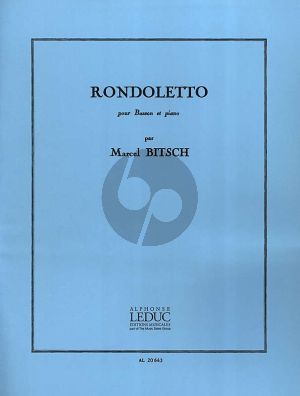 Bitsch Rondoletto Basson et Piano