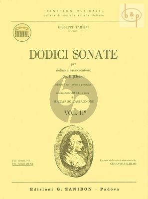 12 Sonatas Op. 2 Vol. 2 No. 7 - 12 Violin and Bc