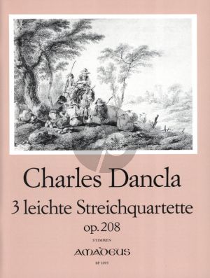 Dancla 3 leichte Streichquartette Op.208 @ Violins, Viola and Violoncello arts (edited by Bernhard Pauler)
