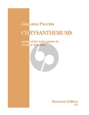Puccini Chrysanthemums (Score/Parts) (transcr. by Geoffrey Emerson)