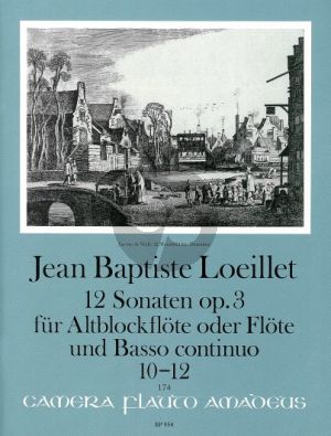 Loeillet 12 Sonaten Op. 3 Vol. 4 No. 10 - 12 Altblockflöte (Flöte/Oboe) und Bc (Yvonne Morgan) (Continuo Wolfgang Kostujak)