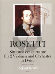 Sinfonia Concertante D-dur (2 Violinen und Orchester) (RWV C14)