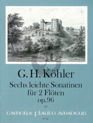 Kohler 6 leichte Sonatinen Op.96 2 Flöten (Spielpartitur) (Bernhard Pauler)