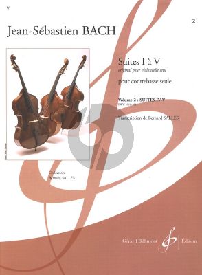 Bach Suites Vol. 2 No. 4 - 5 BWV 1011 - 1012 Contrebasse (Bernard Salles) (Difficile [7 - 9])