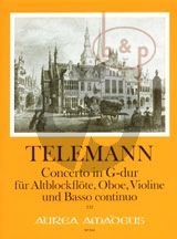 Concerto G-major TWV 43:G6 Treblerecorder[Flute]-Oboe-Violin-Piano [Bc]