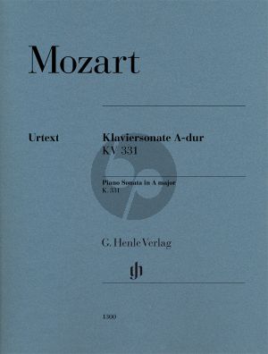 Mozart Sonate A-dur KV 331 (edited by Wolf-Dieter Seifert) (fingering by Markus Bellheim) (Henle-Urtext)
