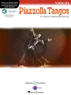 Piazzolla Tangos Violin Book with Audio access online (Instrumental Play-Along Series)