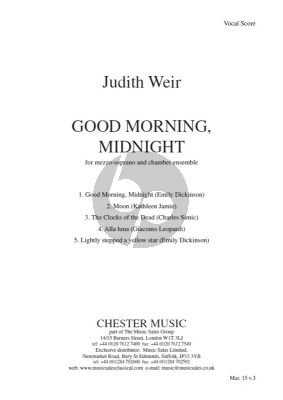 Good Morning, Midnight Vocal Score