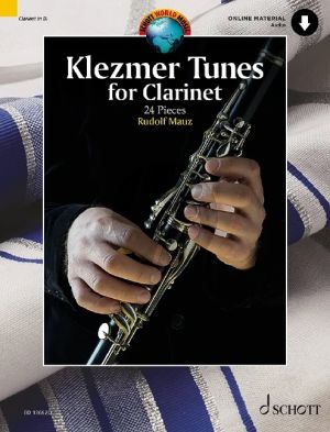 Album Klezmer Tunes for Clarinet with Piano - 24 Pieces Book with Audio online (edited by Rudolf Mauz)