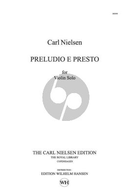 Nielsen Preludio e Presto Opus 52 Violin solo