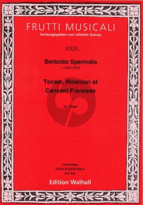 Tocate-Ricercari et Canzoni Frencese