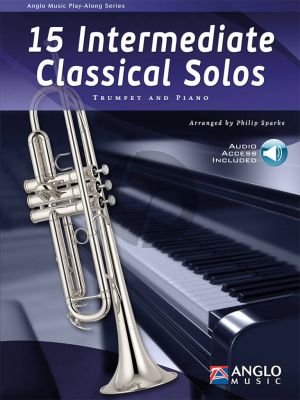 15 Intermediate Classical Solos Trumpet-Piano (Book with Audio online) (arr. Philip Sparke)