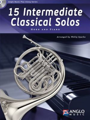 15 Intermediate Classical Solos Horn-Piano