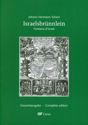 Schein Israelsbrünnlein. Fontana d'Israel. Gesamtausgabe SSATB und Bc Partitur (Herausgeber Günter Graulich)